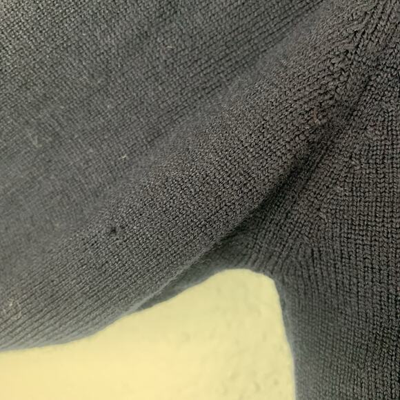 Vtg Pringle of Scotland Sweater Mens 44 Large Cardigan Blue 100% Lambswool - Picture 6 of 11